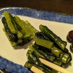 蕎麦 つきのうさぎ - 野沢菜