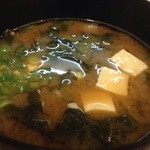 とん通 - みそ汁(定食)