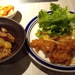 薩摩焼肉　黒桜 - 『鹿児島牛 牛すじと大根の煮込み』と『鶏肉料理』『カボチャのサラダ』～♪(^o^)丿