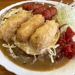 カリカット - 野菜玉子カレー+ウインナー、コロッケ(1,200円)