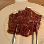 NO MEAT, NO LIFE. - はらみ50g 400円　これもお肉としてはそこそこ