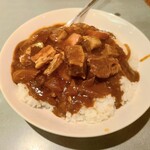 牡丹園 - ランチの牛バラカレー