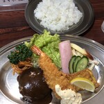 Masuya - ハンバーグ、エビフライ、ハム、豚ピカタ