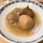 割烹 中むら - 彼女のおでんは玉子、牛すじ、ごぼう天