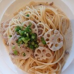 ピエトロ - 今日は　デイリーセット　ひき肉と　れんこんの　クリームソース　1485円