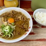 支那そば 王王軒 本店 - 肉玉小　ご飯小