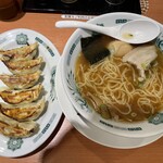 Hidakaya - 味玉中華そばと餃子