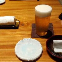 江戸前 鮨 服部 - スーパードライ グラス 550円(税込)