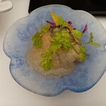 Kansuien Kakuraku - 小鉢：魚介サラダ