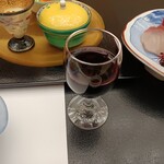 かんすい苑　覚楽 - 食前酒　赤ワイン