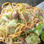 浅草もんじゃ 風鈴 - 牛すじ塩焼そば