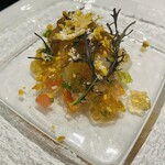 Fish poisson cru (carpaccio)