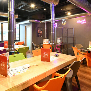 貸切可能◆ポップでアットホームな空間で女子会、家族連れなど◎