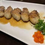 まど居 - かきバター　ネギポン