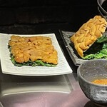 まど居 - 広島名物ウニホーレンや！思わずパシャ