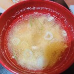 若狭 醤油かつ丼と豚汁 厳選味覚 うまもんや - 豚汁