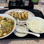 餃子の王将 - 五目あんかけラーメン フェアセットB（餃子1人前変更）