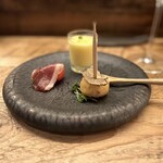 赤坂 Na Camo guro - 前菜3種