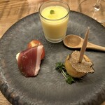 赤坂 Na Camo guro - 前菜3種