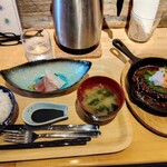 うみからそらへ - 和牛手ごねハンバーグ定食  1400円