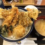 天丼てんや - 冬のごちそう天丼、プラスワンでまいたけ天トッピング