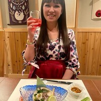 ヒル薬膳粥・ヨル貝料理カイノクチ - お酒が飲めないのでラズベリーのソーダすっごぉく美味しい鮑のお造り