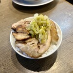 丸 中華そば - 塩ネギ焼豚ご飯