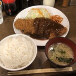Kicchin Taishouken - ビーフかつ定食　1,300円　＋ご飯大盛り100円