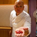 銀座 しのはら - 鮪 トロ 握り