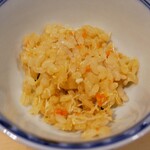 銀座 しのはら - 上海蟹の炊き込みご飯,すっぽんの餡