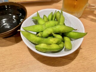 Tsukiji Shokudou Genchan - ちょい呑みセットの枝豆