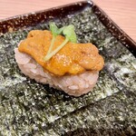 Sushi Sake Sakana Sugitama - 漬け雲丹包み　メニューとイメージは、違うものの個人的に濃厚でお値段も納得の味