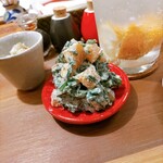 酒呑蕎食〆タグル - 春菊と柿の白和え