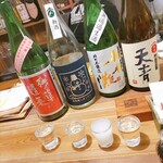 酒呑蕎食〆タグル - 日本酒飲み比べ