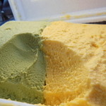 ジェラテリア PICCO オギノ 茅野ショッピングセンター店 - 抹茶+かぼちゃ               箱５００ｍｌ １１００円