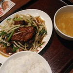 大阪王将 - レバニラ定食