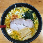 ダイニング賢 - 辛味噌ねぎラーメン(太麺)