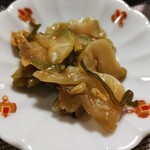 酒悦 - 切昆布や貝ひもも入って、とても美味しい搾菜♪病みつき！