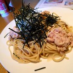 RITZ ＣAFE - ツナと大根おろしのスパゲッティ大盛り　1,020円＋280円
                        （鷹の爪入としてオプションオーダー）