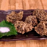 沖縄家庭料理 赤嶺 - もずくの天ぷら