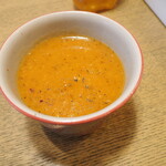 C&C BREAKFAST - スープはレンズ豆＆玄米＆トマトのスープ