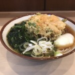 そばの神田 東一屋 - アサソバビンボー！　
      朝そば＋えびかき揚げ！