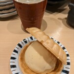 日本酒と和食 花びし - デザートが最中アイス、〆に最適