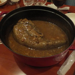 Cafe Lembeek - 牛タンのカロボナード（取り分け前）