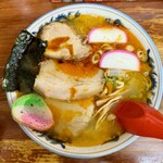 Raikyuu - ラーメン中 味噌味 野菜抜き 麺は250g