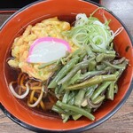 そば処 港ばやし - 天ぷらそば＋山菜