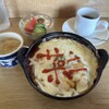 サンポー - サンポーチーズオムライスとホットコーヒー