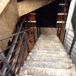 RISTORANTE YAGI - この階段の下＠2013/11