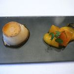 RISTORANTE YAGI - 【ヘーゼルナッツのパンナコッタ、柿とアマレットのゼリー】★2013/11