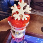 神椿 - ベリーベリーのクリスマスパフェ1800円